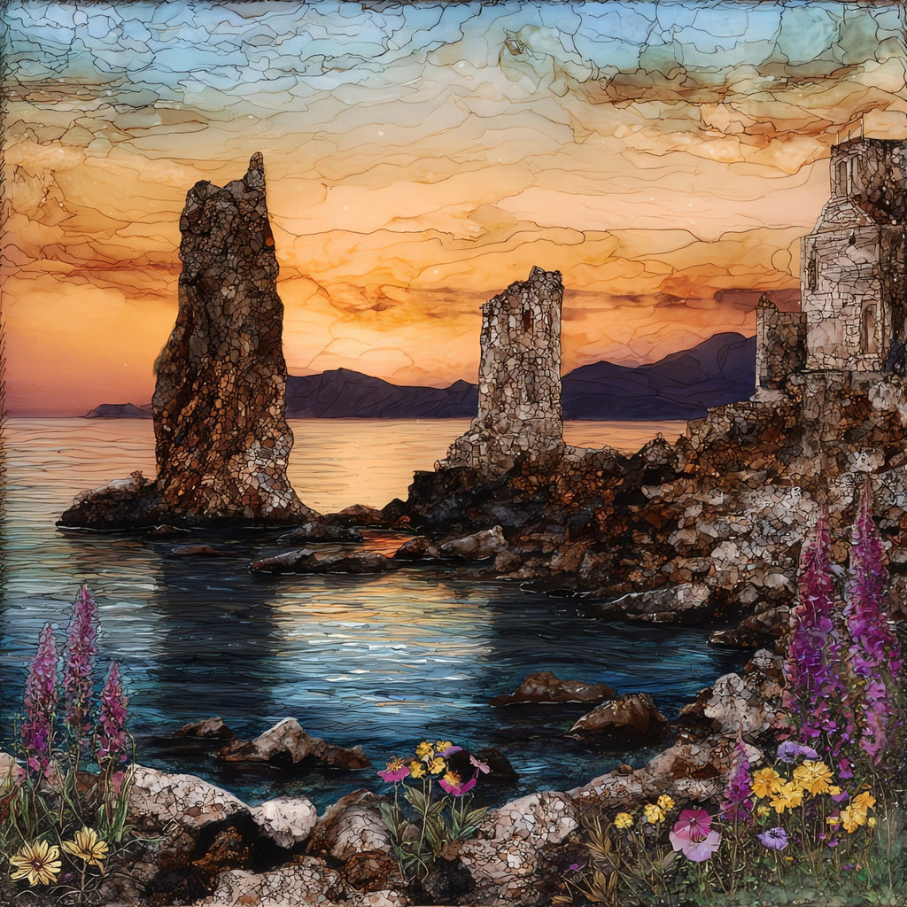 Scopello — ceramic art tile