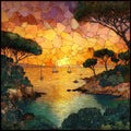 Porto Cervo — ceramic art tile