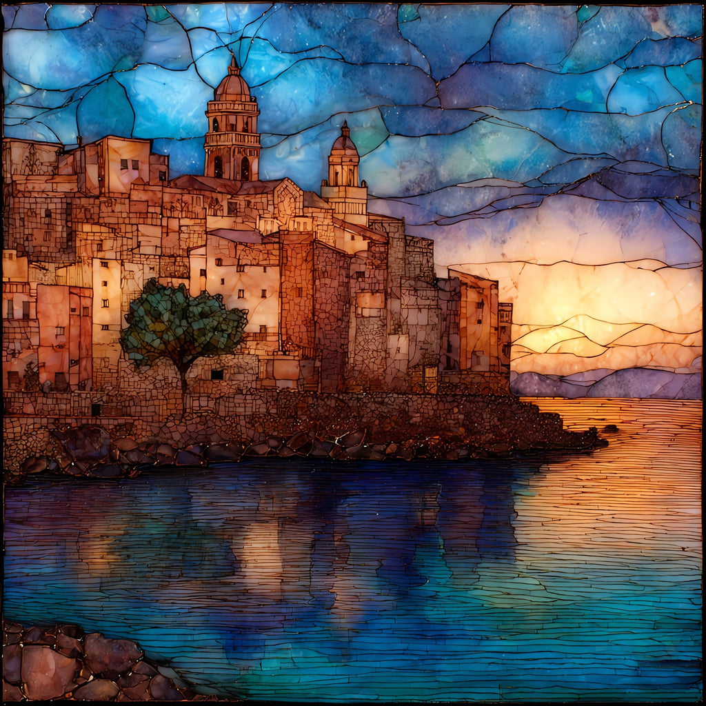 Alghero — ceramic art tile