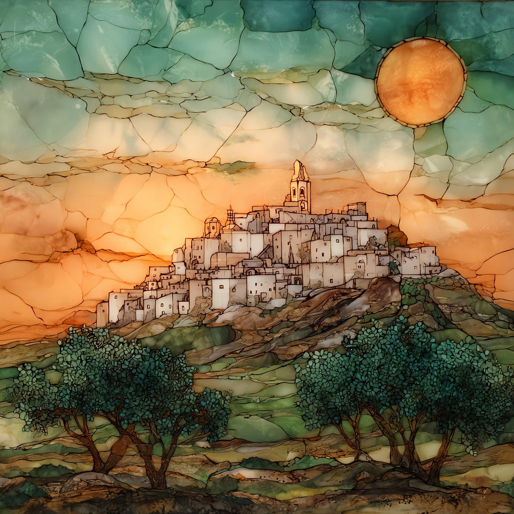 Ostuni — ceramic art tile