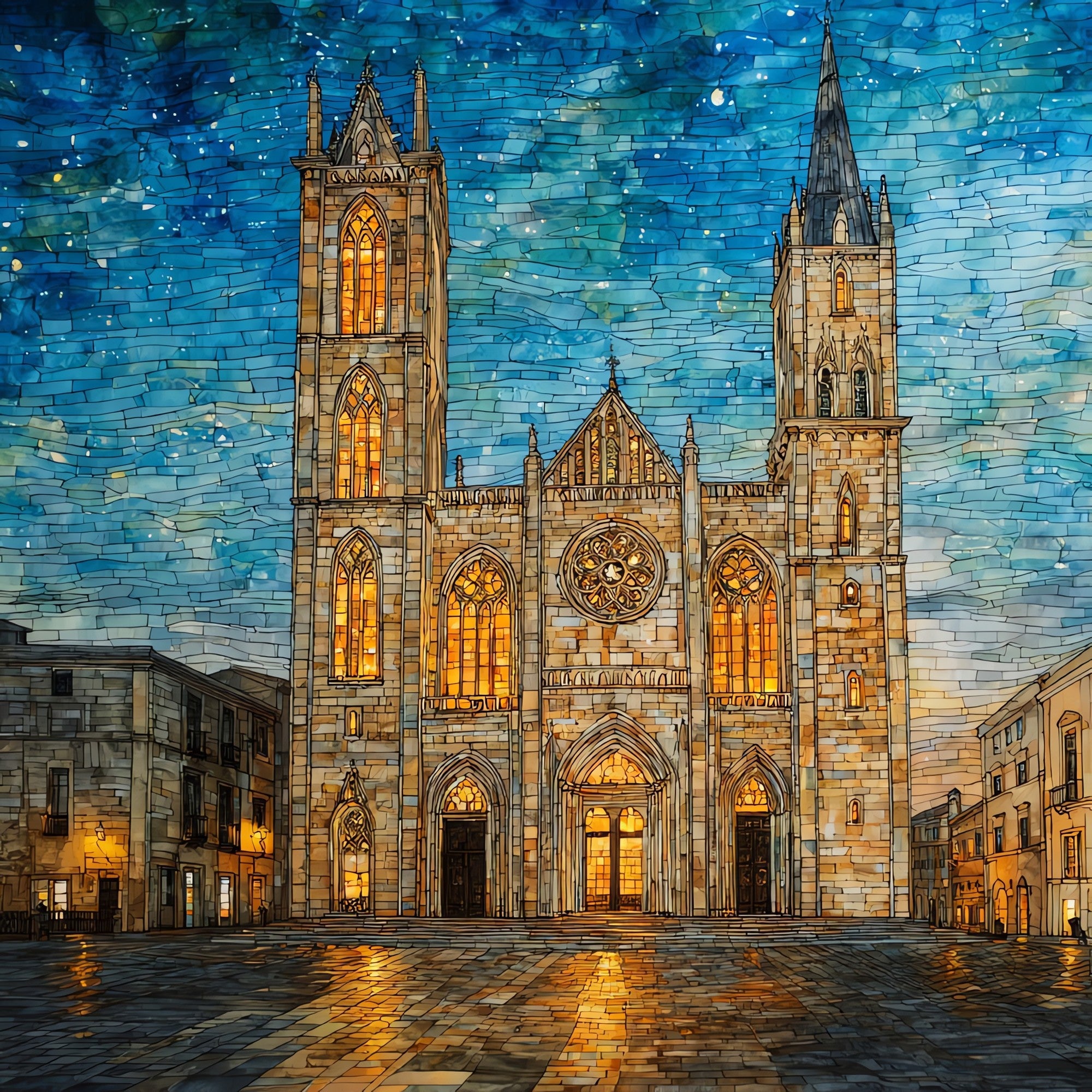 Lecce Cathedral — ceramic art tile