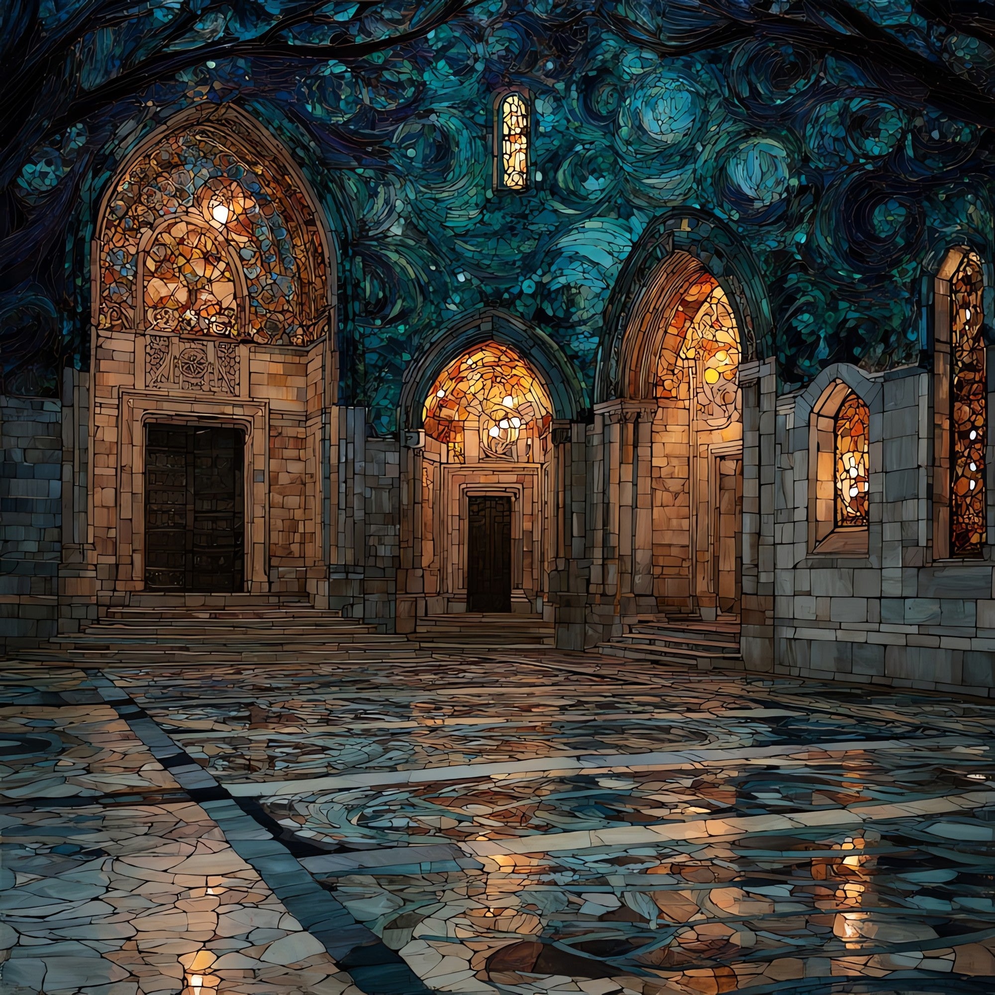 Otranto Cathedral — ceramic art tile