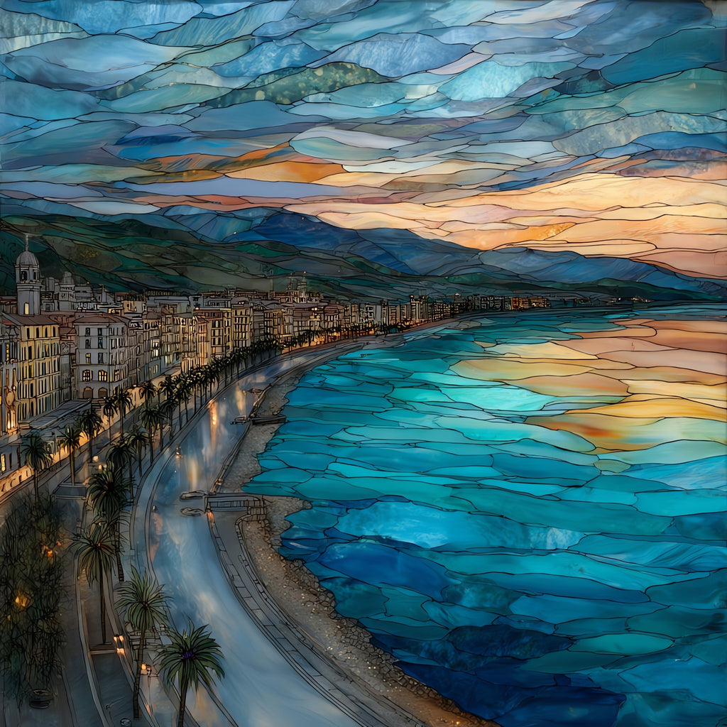 Reggio Calabria Seafront — ceramic art tile