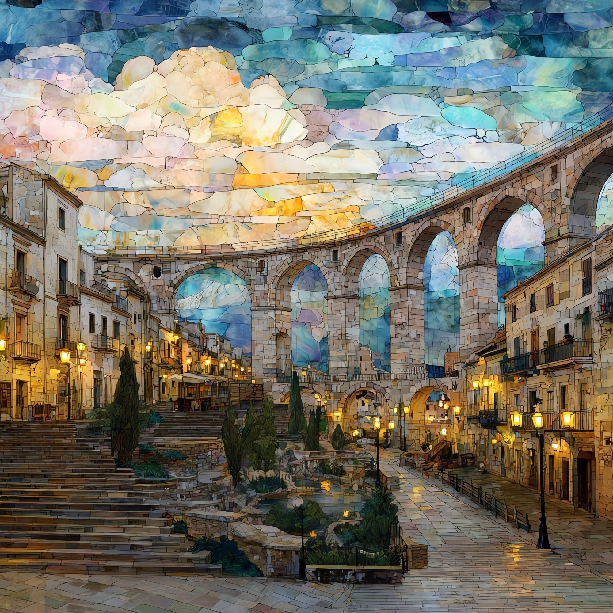 Sulmona — ceramic art tile