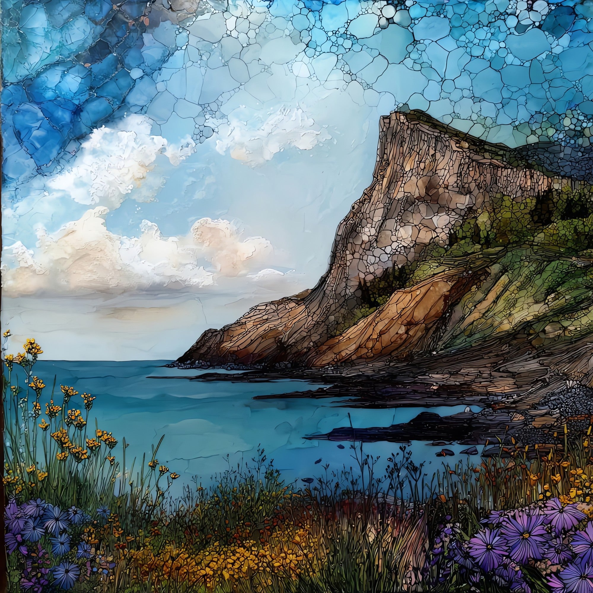 Conero Riviera — ceramic art tile