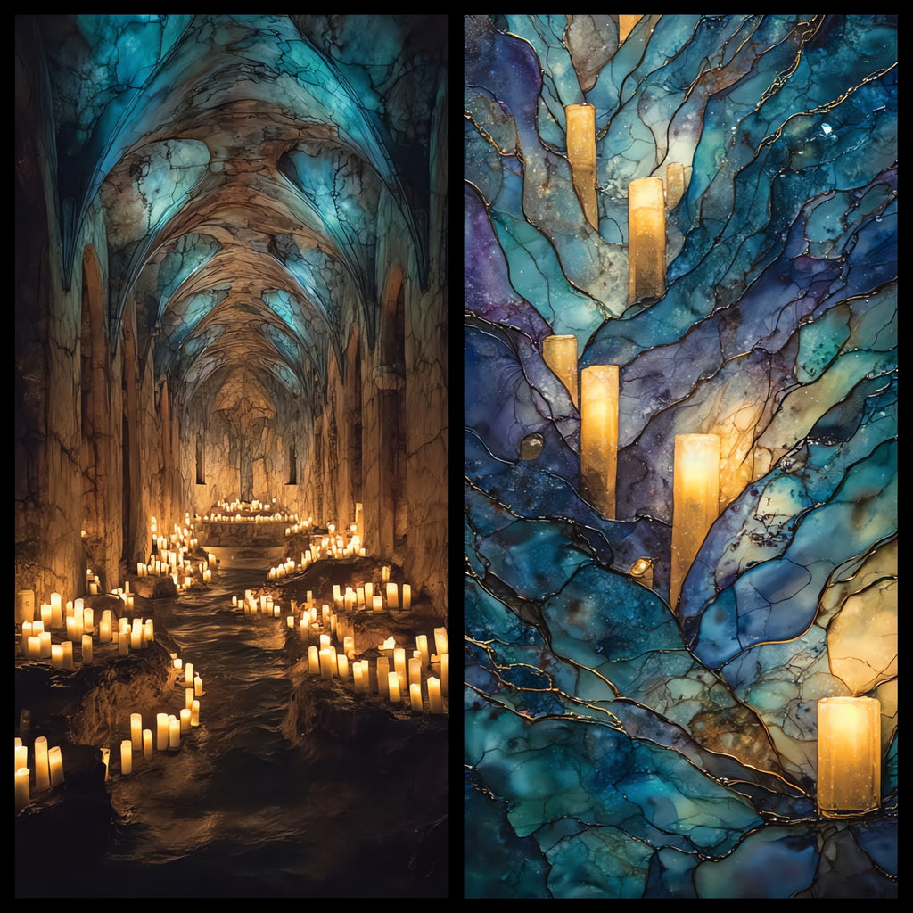 Frasassi Caves — ceramic art tile