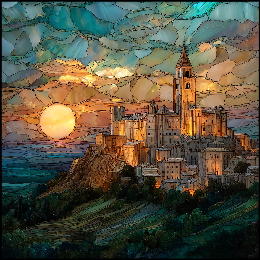 Monte Cassino Abbey — ceramic art tile