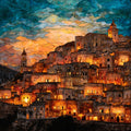 Sassi di Matera — ceramic art tile