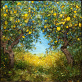 Amalfi Lemon Grove — ceramic art tile