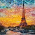 Eiffel Tower — ceramic art tile