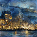 Louvre Pyramid — ceramic art tile