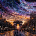 Champs-Elysees — ceramic art tile