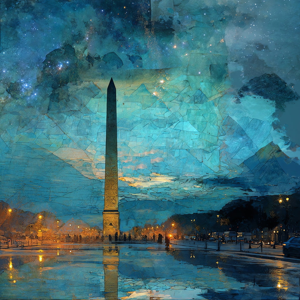 Luxor Obelisk — ceramic art tile