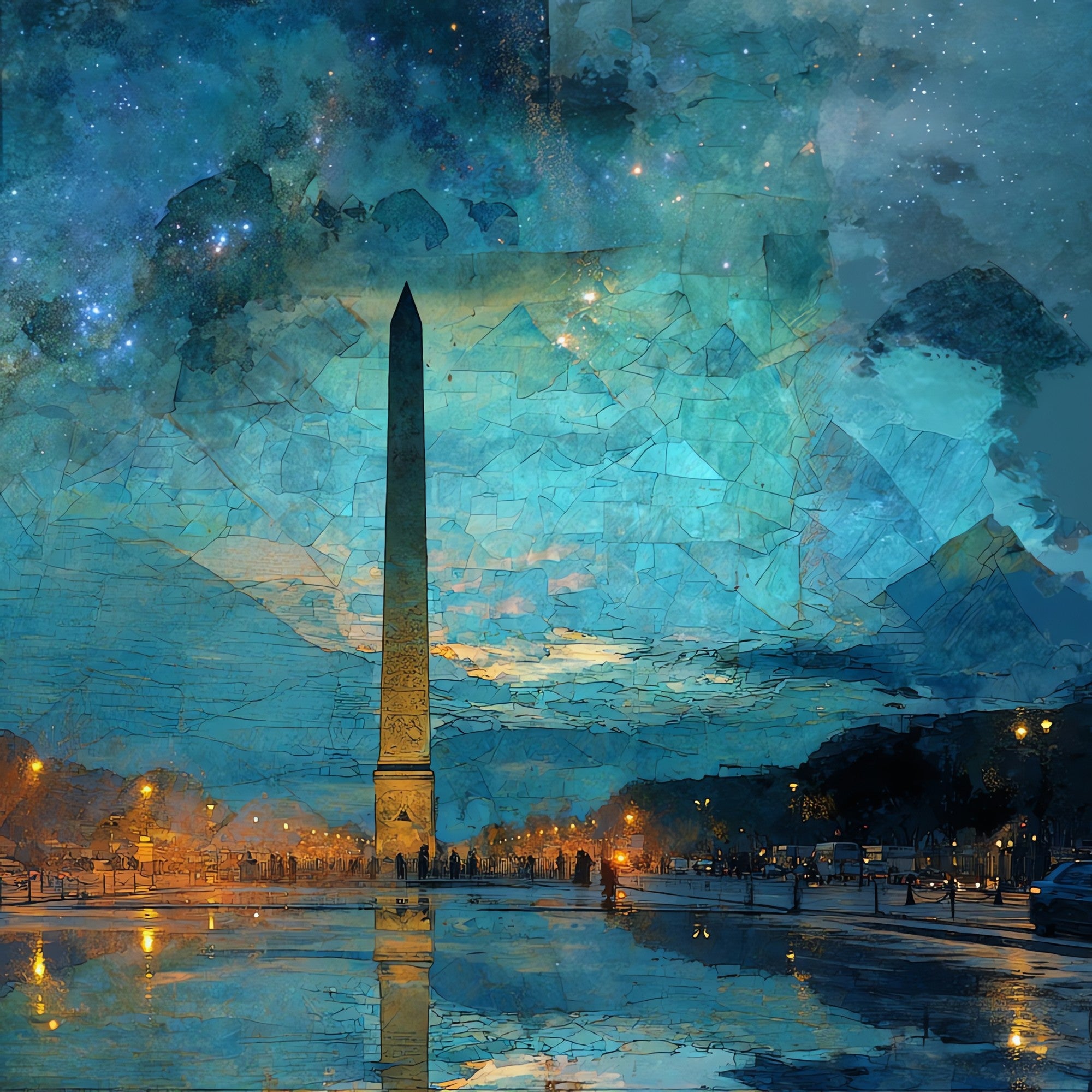 Luxor Obelisk — ceramic art tile