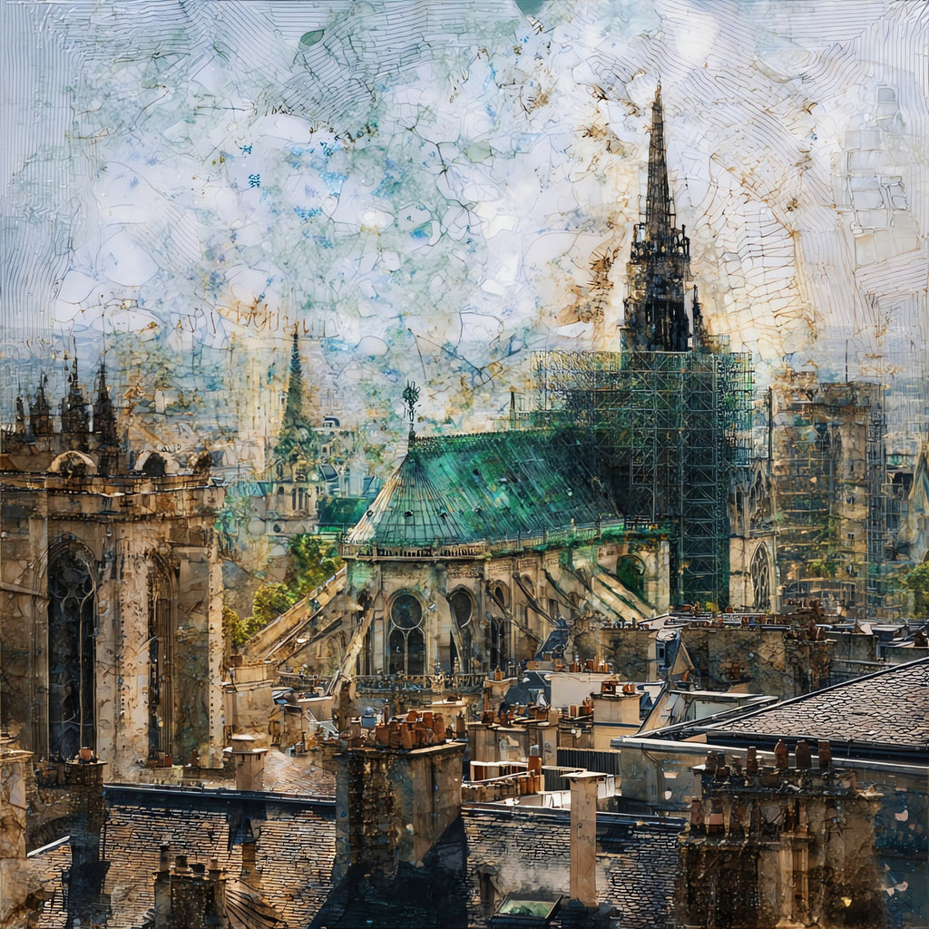 Centre Pompidou — ceramic art tile