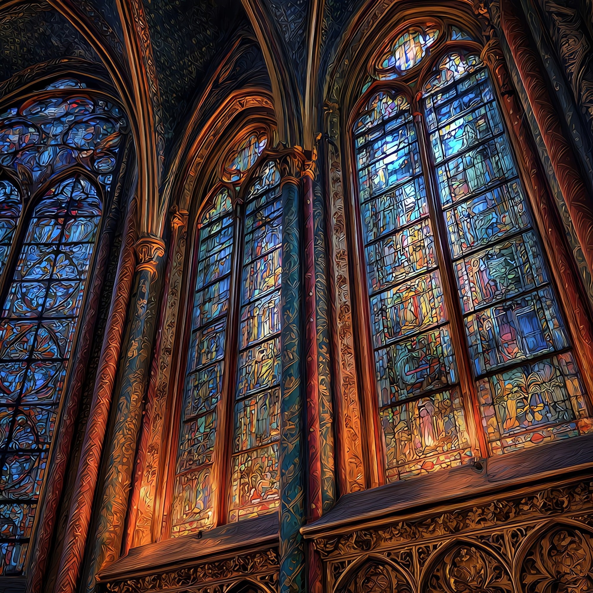 Sainte-Chapelle Upper Chapel — ceramic art tile