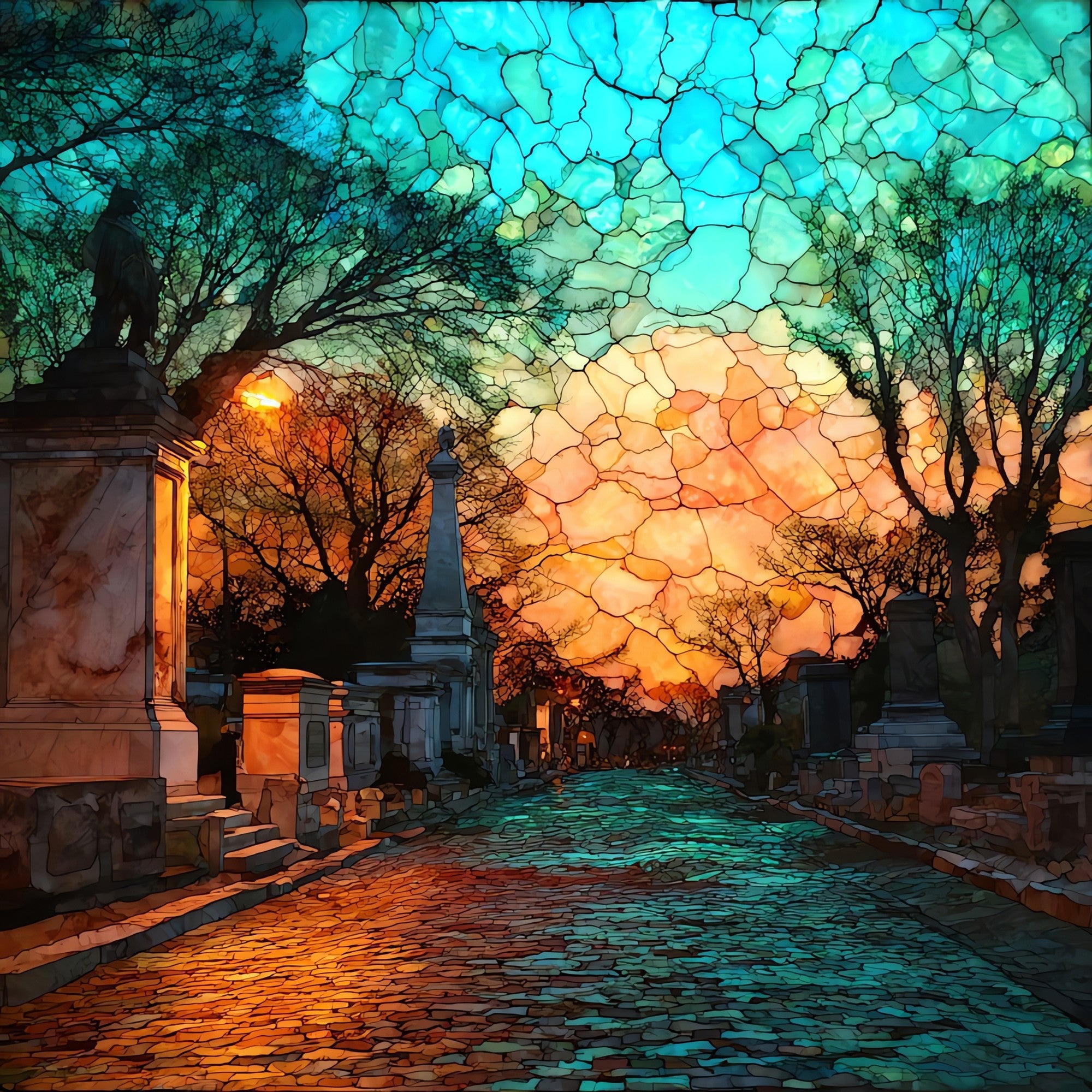 Avenue Foch — ceramic art tile