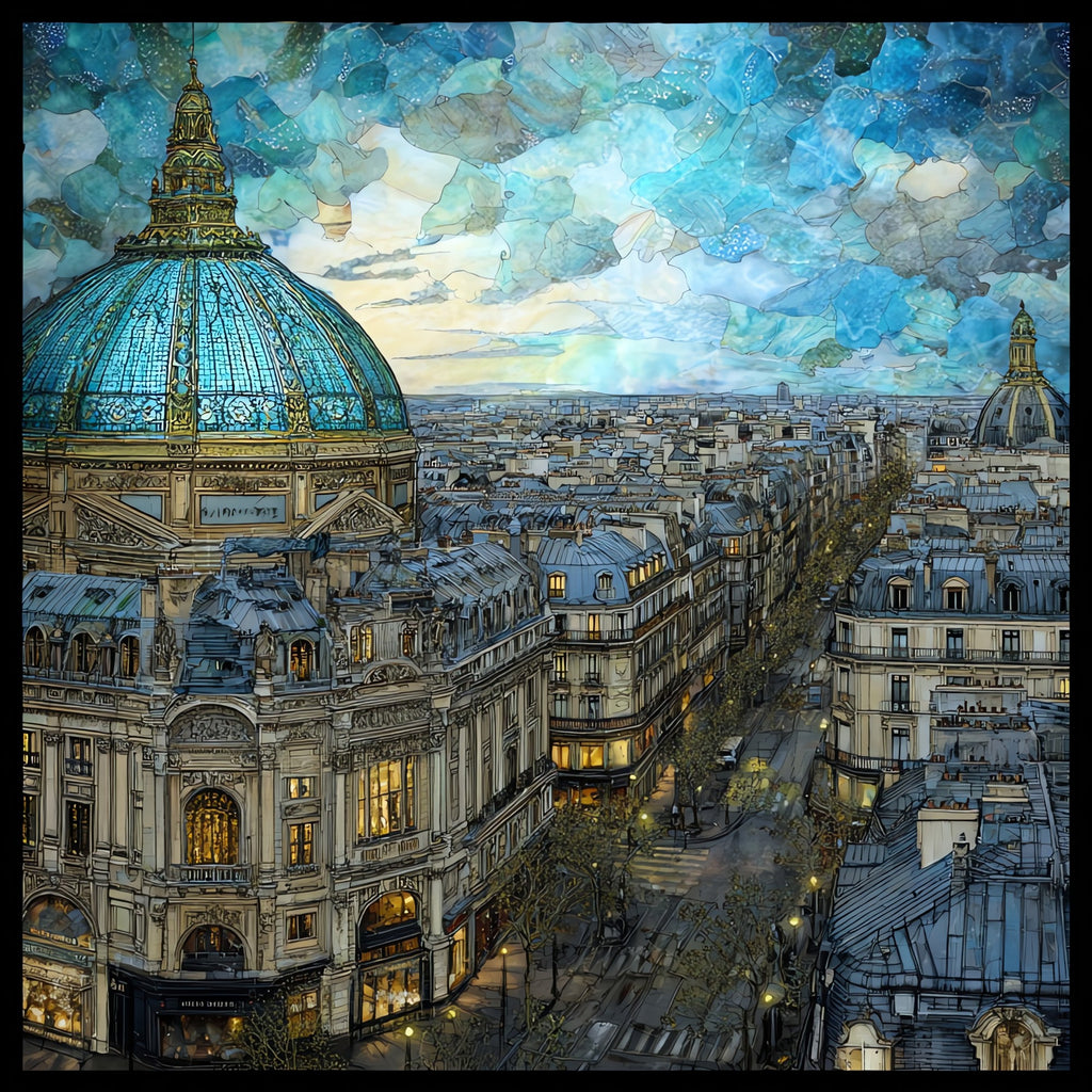 Galeries Lafayette Glass Dome — ceramic art tile