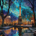 Medici Fountain — ceramic art tile