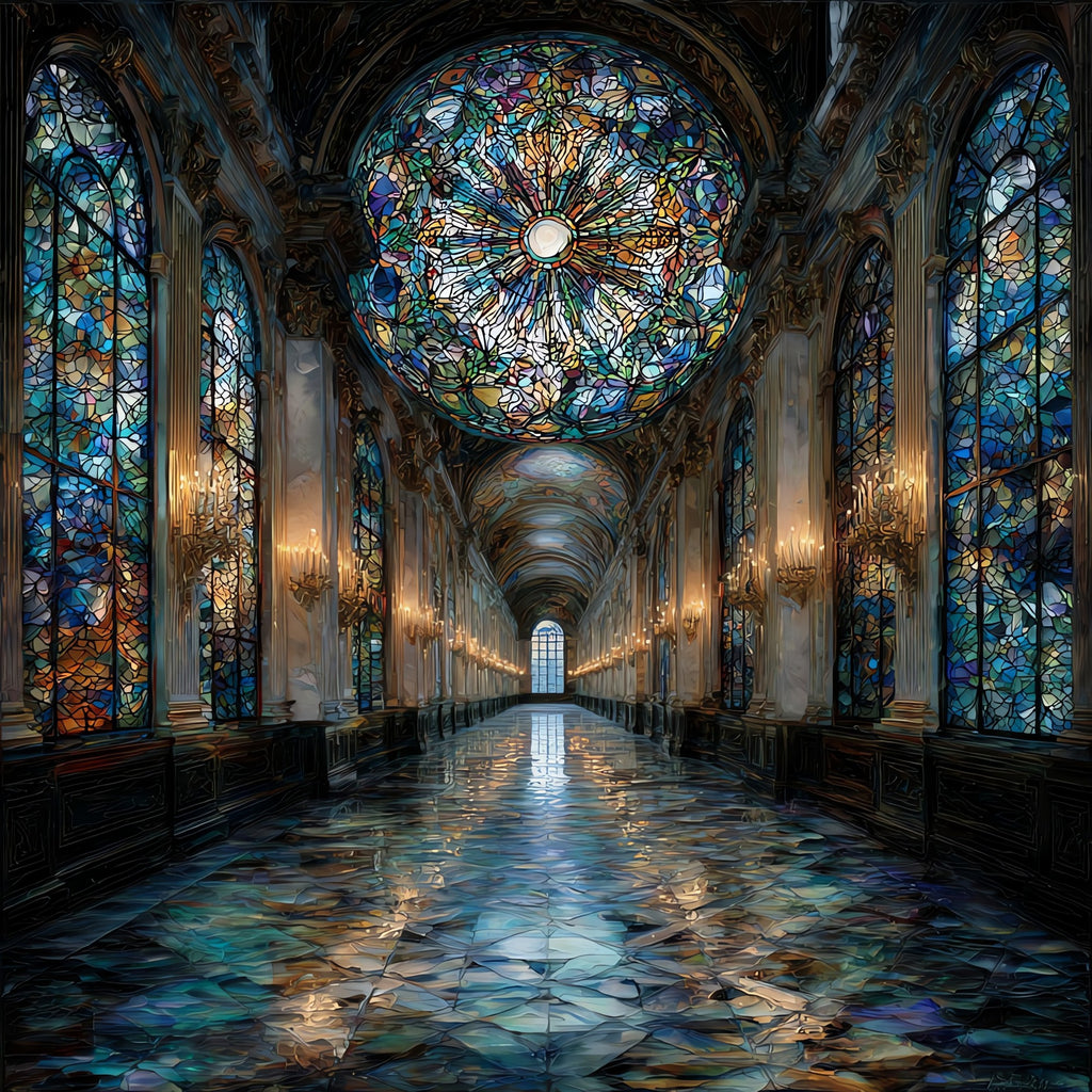 Hall of Mirrors Versailles — ceramic art tile