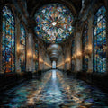 Hall of Mirrors Versailles — ceramic art tile