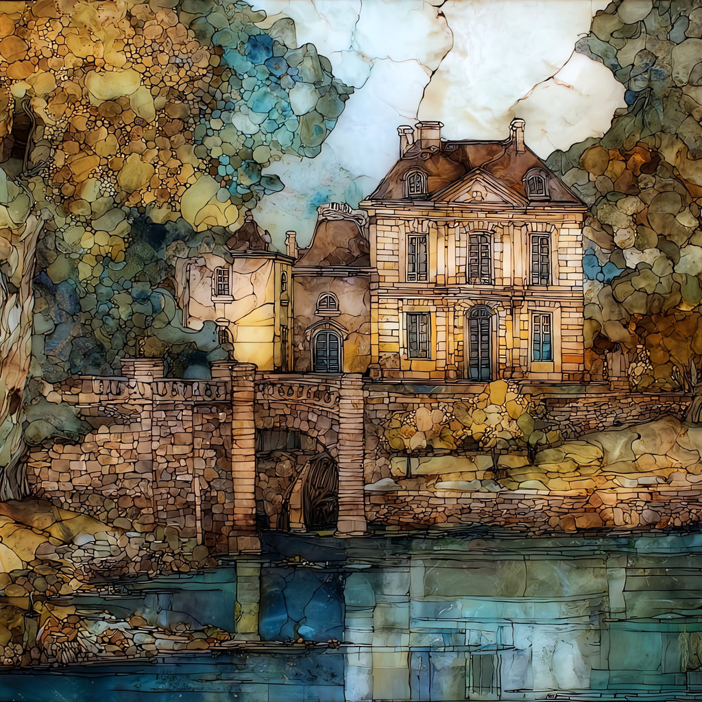 Hameau de la Reine — ceramic art tile