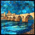 Pont d'Avignon — ceramic art tile