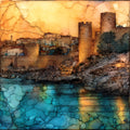 Antibes Ramparts — ceramic art tile