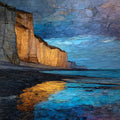 Le Treport Chalk Cliffs — ceramic art tile