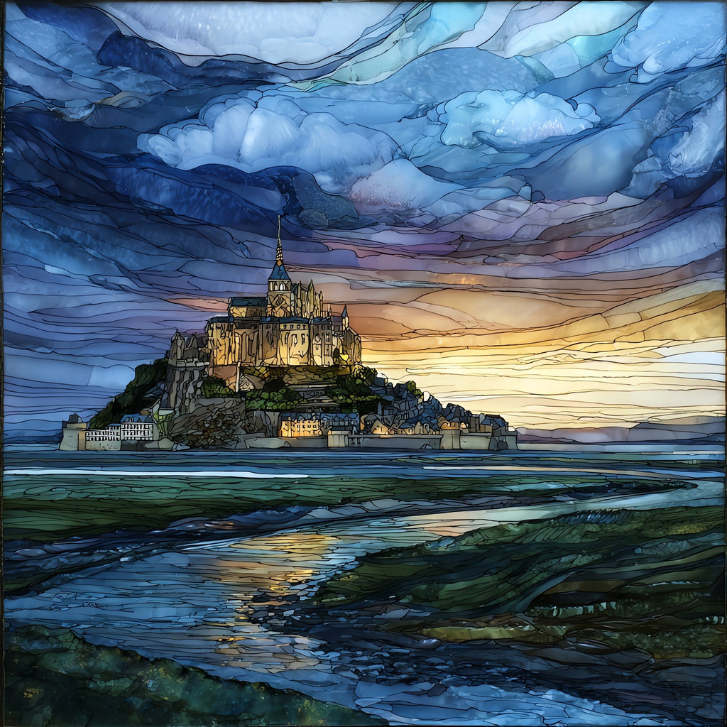 Mont-Saint-Michel Bay — ceramic art tile