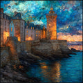 Saint-Malo Ramparts — ceramic art tile