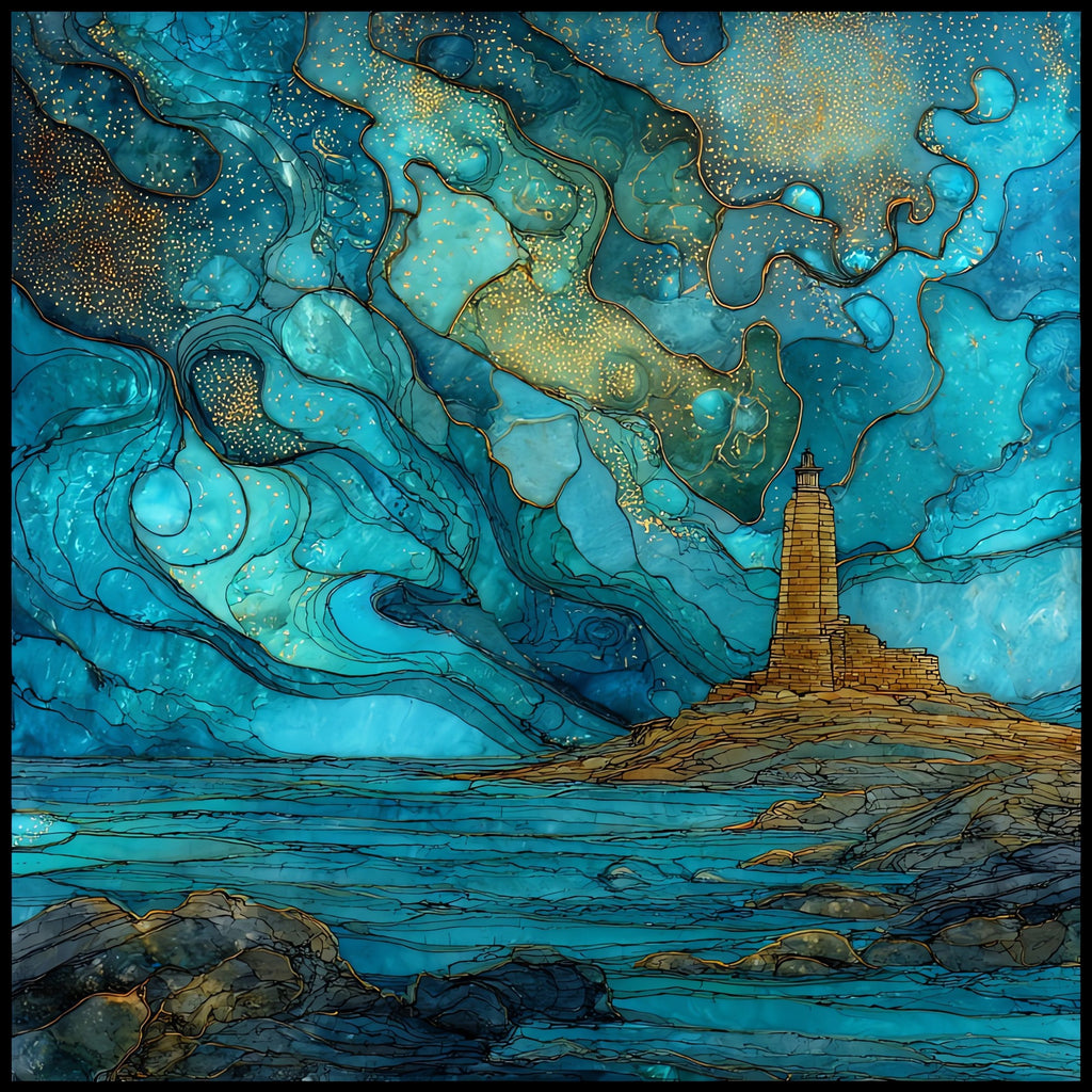 Cairn of Gavrinis — ceramic art tile