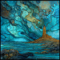 Cairn of Gavrinis — ceramic art tile