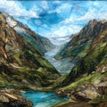 Mer de Glace — ceramic art tile