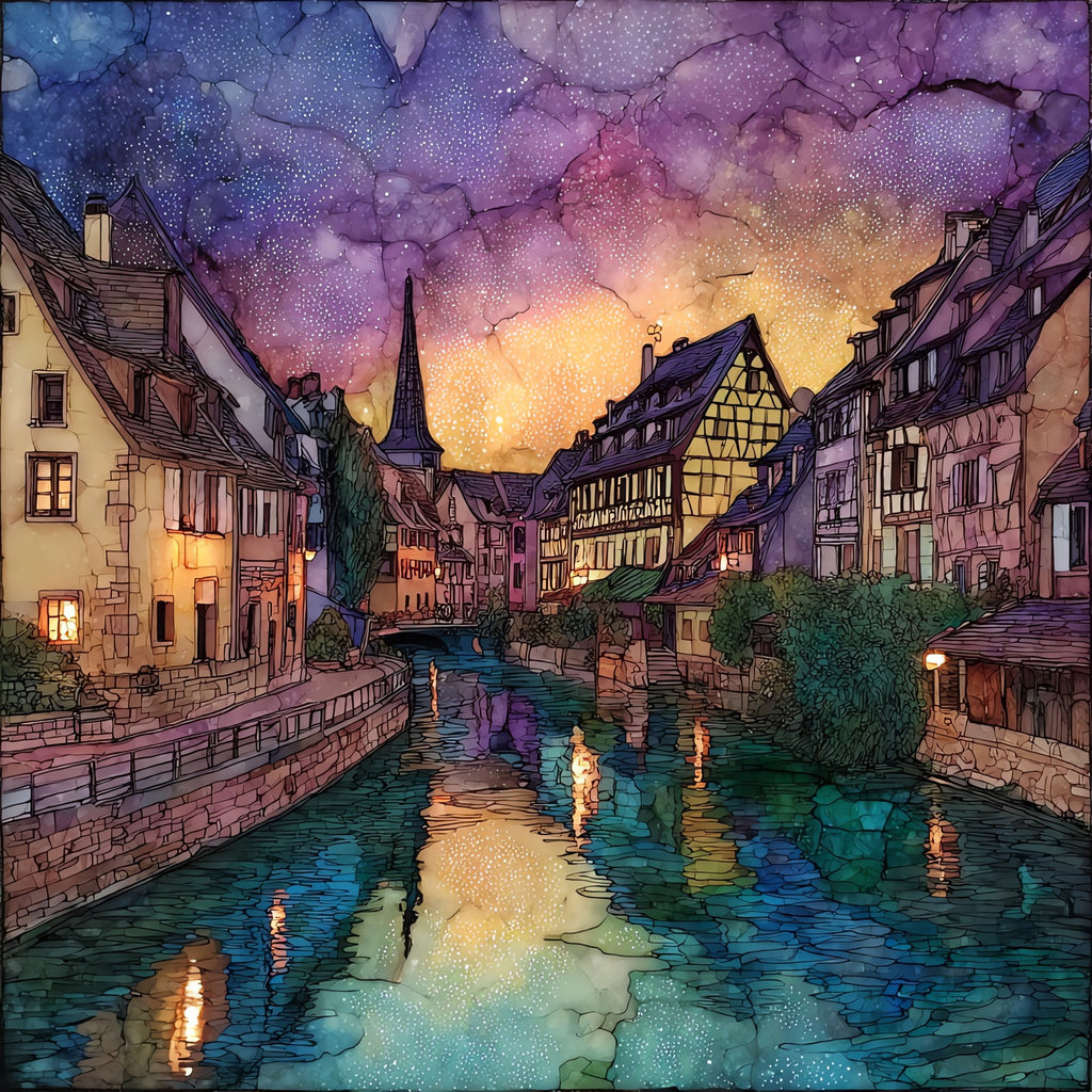 Colmar Little Venice — ceramic art tile