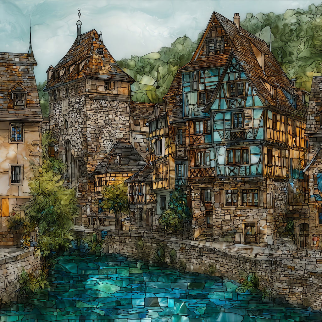 Kaysersberg Ramparts — ceramic art tile