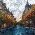 Avenue de Champagne Epernay — ceramic art tile