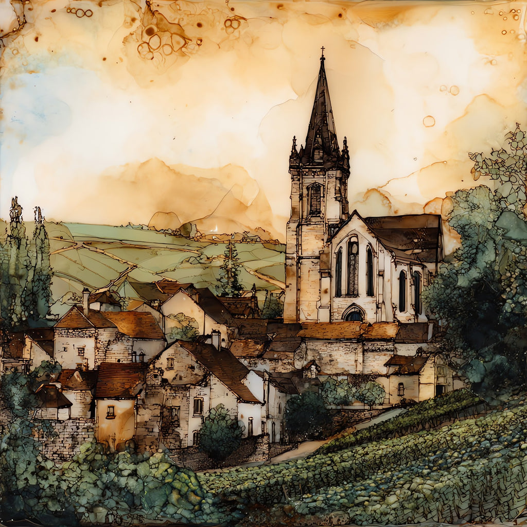 Hautvillers Abbey — ceramic art tile