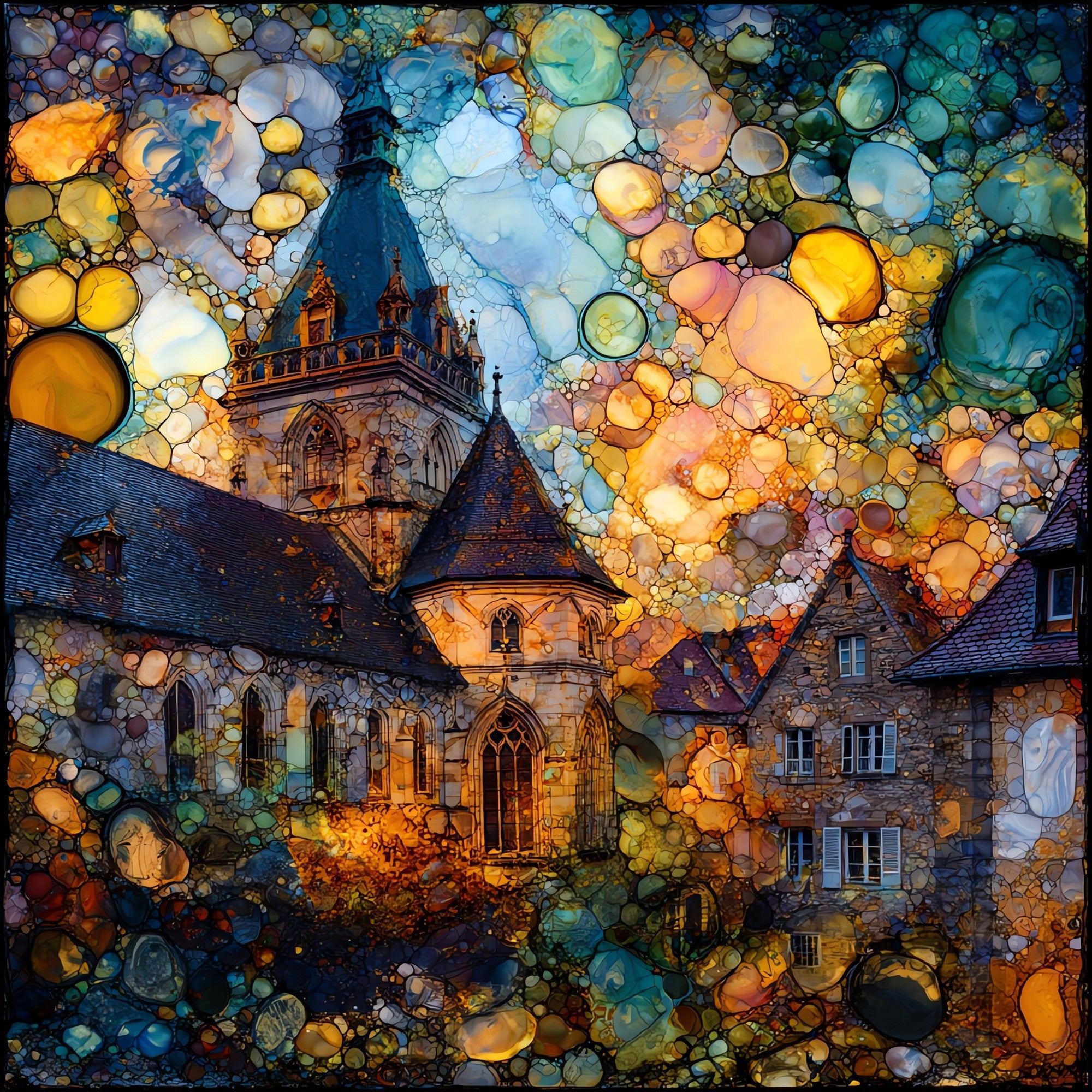 Hospices de Beaune — ceramic art tile
