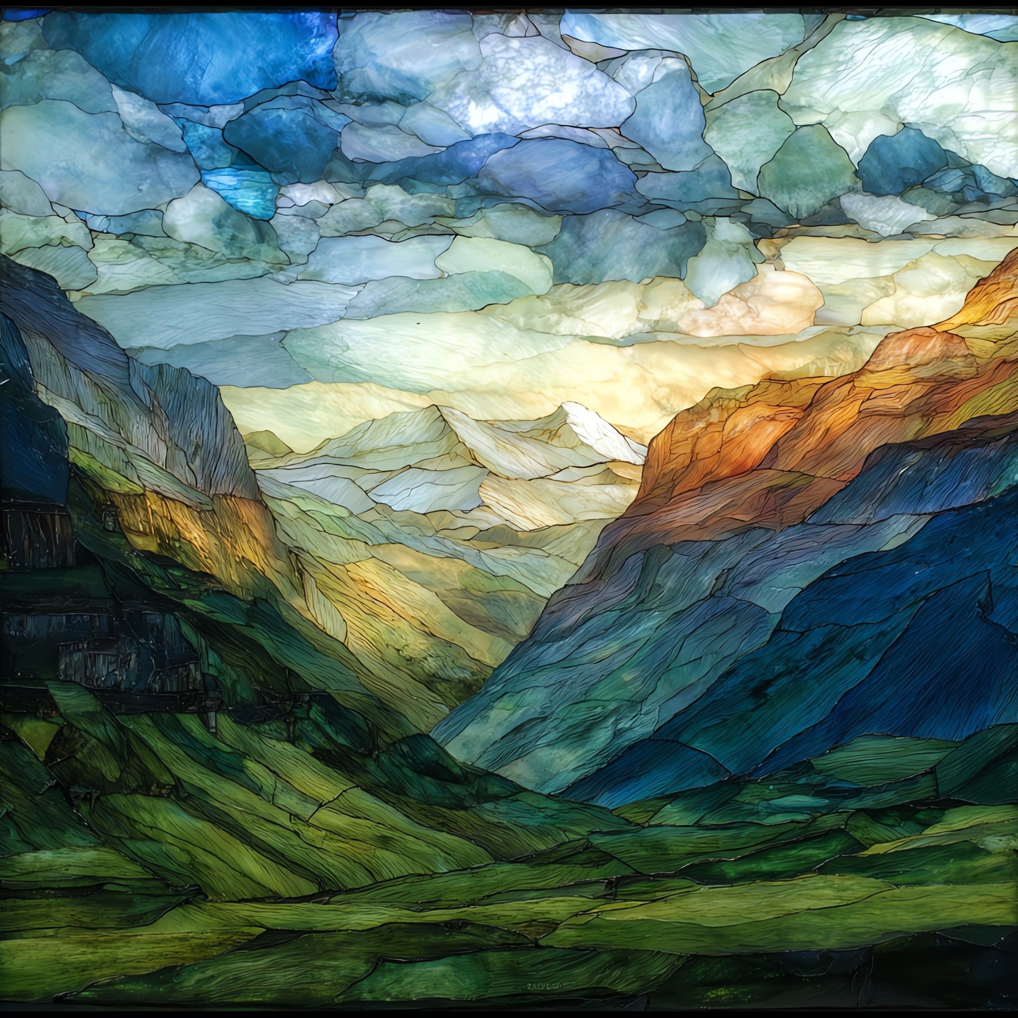 Cirque de Gavarnie — ceramic art tile