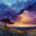 Dune du Pilat — ceramic art tile