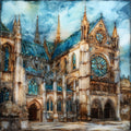 Saint-Denis Basilica — ceramic art tile