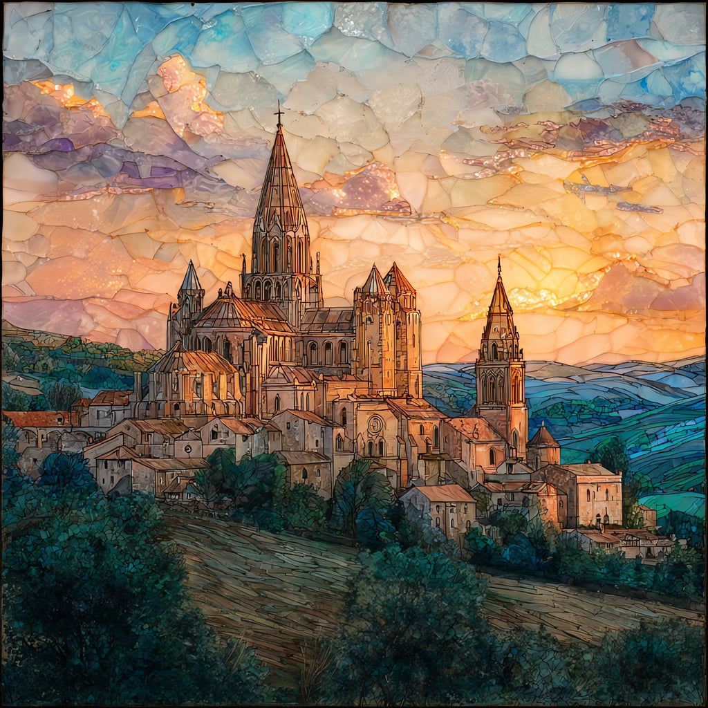 Vezelay Basilica — ceramic art tile
