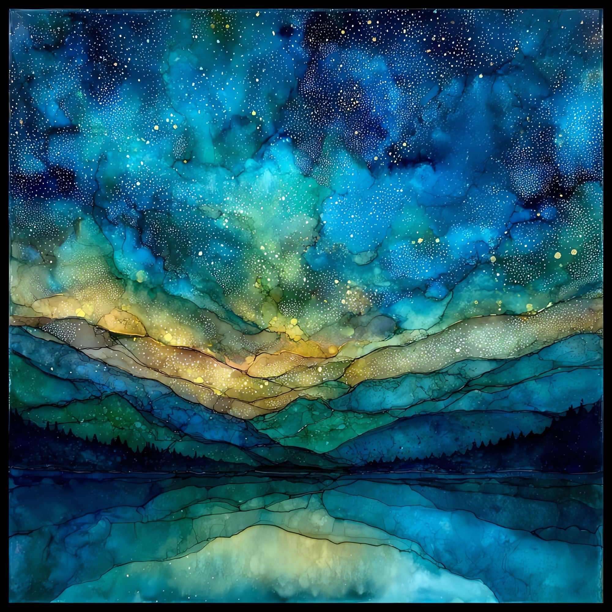 Cevennes National Park — ceramic art tile