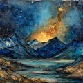 Mercantour Dark Sky Reserve — ceramic art tile