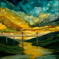 Viaduc de Millau — ceramic art tile